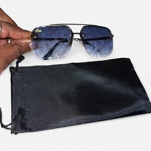 Lacoste Blue and Black Men's Sunglasses